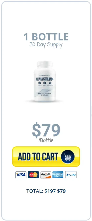 Alpha Stream Plus one bottle