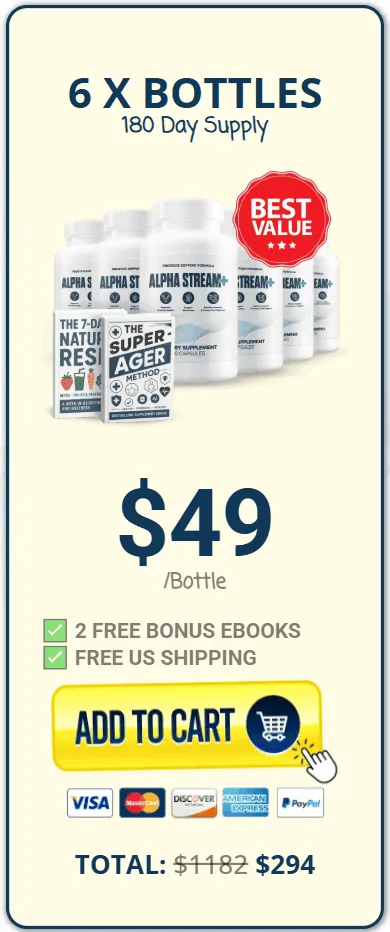 Alpha Stream Plus 6 bottles